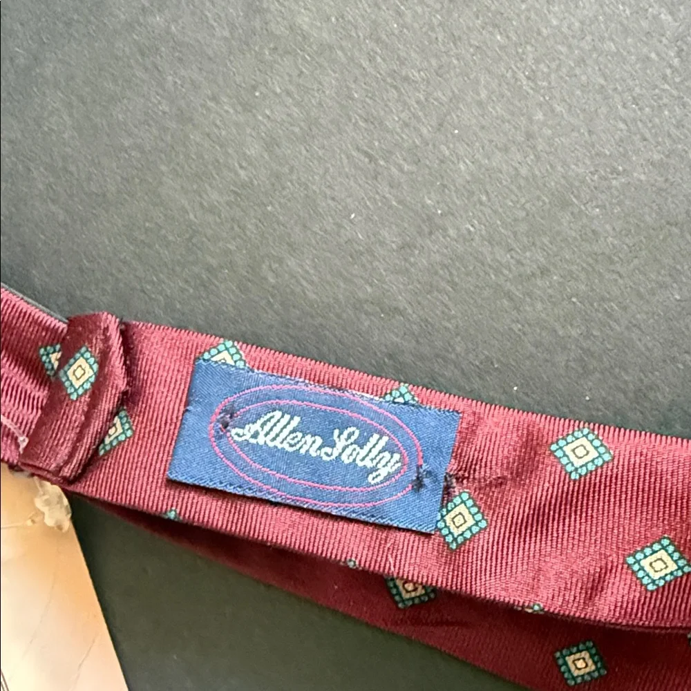 Allen Solly Red Patterned Bow Tie